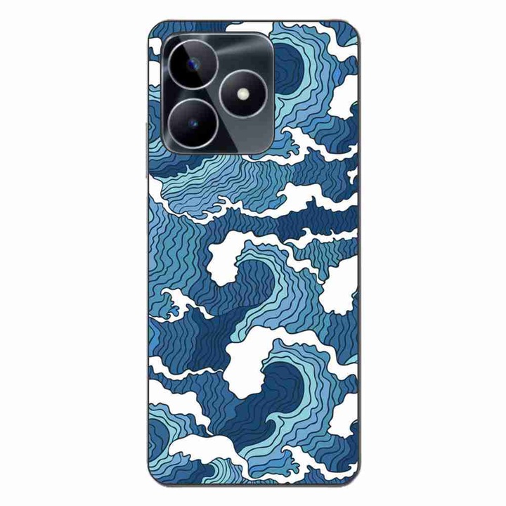 Покритие, съвместимо с модел Realme C53 Silicon Gel Tpu Crazy Waves