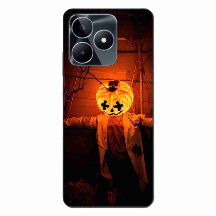 Покритие, съвместимо с Realme C53 Silicone Gel Tpu Halloween Scary Model