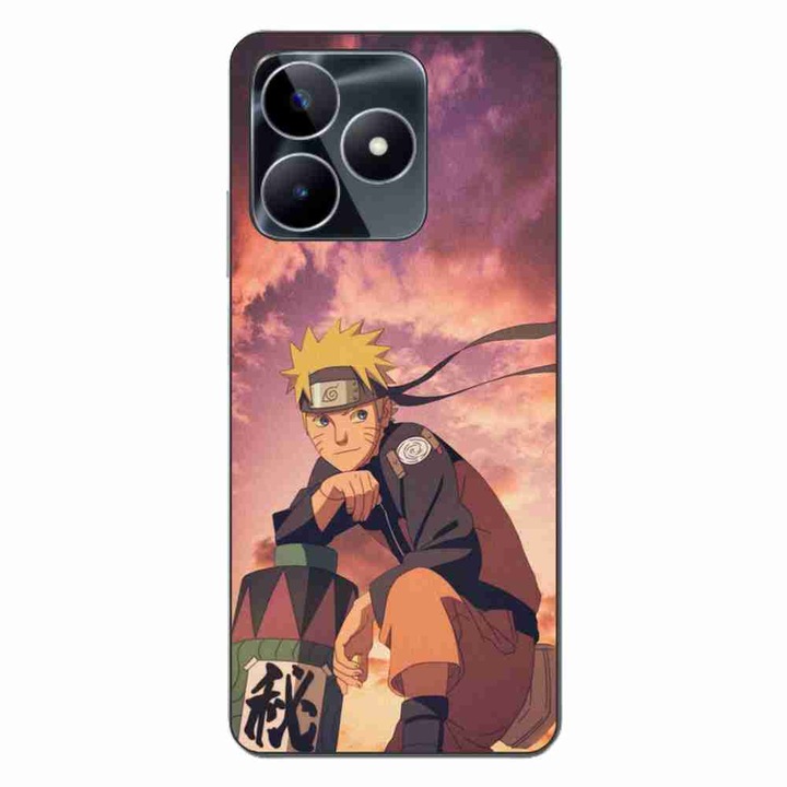 Капак, съвместим с Realme C53 Silicon Gel Tpu модел Naruto Parchment