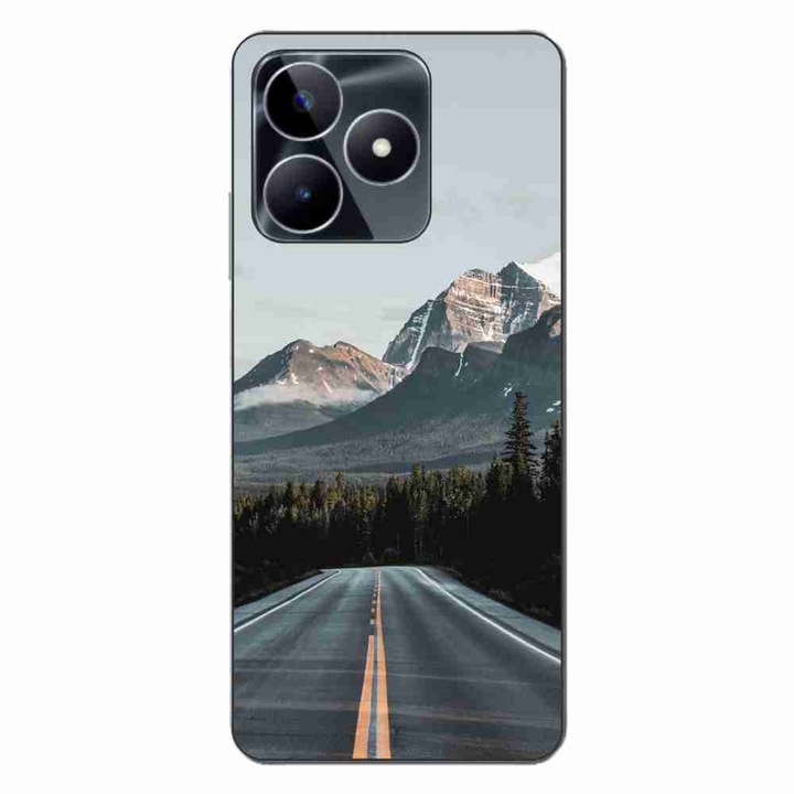 Покритие, съвместимо с модел Realme C53 Silicon Gel Tpu Mountain Road