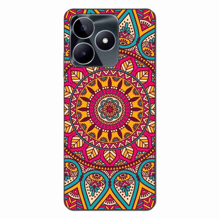Покритие, съвместимо с Realme C53 Silicone Gel Tpu Vibrant Mandala Model