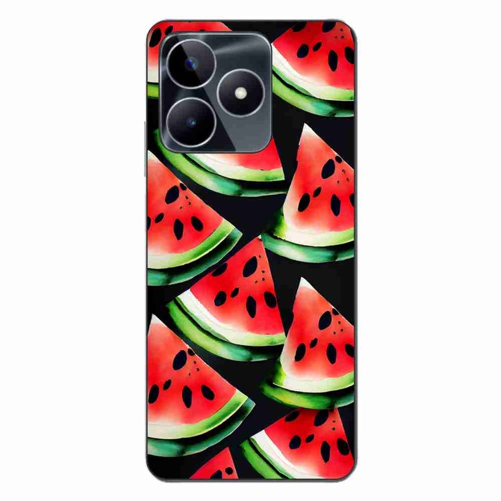 Покритие, съвместимо с Realme C53 Silicon Gel Tpu Model Watermelon Slices