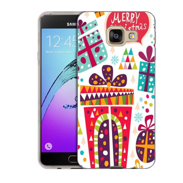 Husa compatibila cu Samsung Galaxy C7 C7000 Silicon Gel Tpu Model Craciun Christmas V1