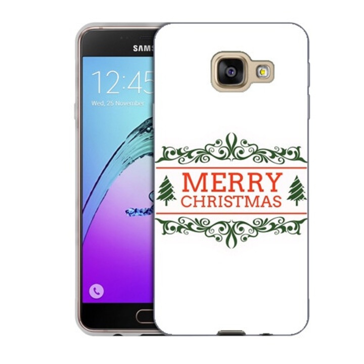 Husa compatibila cu Samsung Galaxy A5 2016 A510 Silicon Gel Tpu Model Craciun Merry Christmas