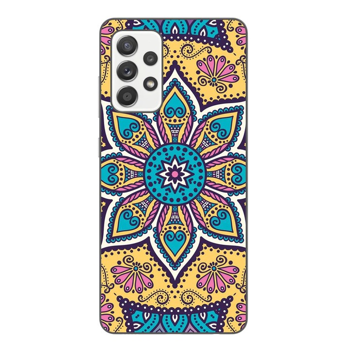 Кейс съвместим с Samsung Galaxy A52, A52 5G Silicon Gel Tpu Модел Mandala Twilight