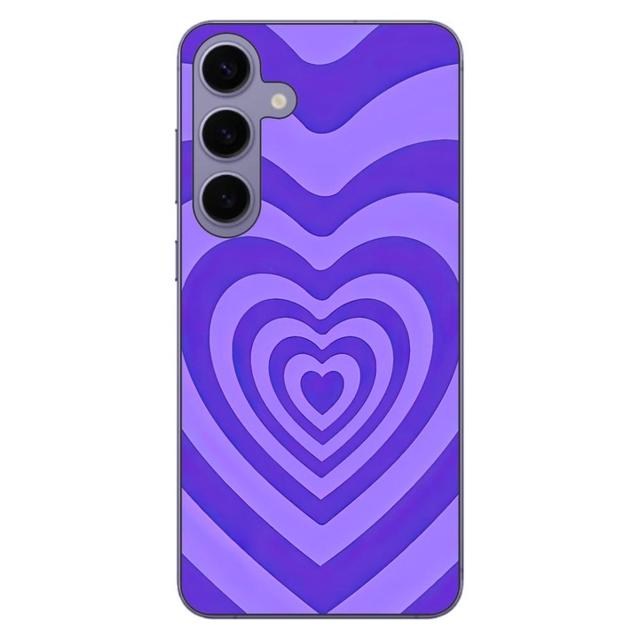 Капак, съвместим със Samsung Galaxy S24 Plus Silicon Gel Tpu Модел Powerpuff Girls Heart Purple