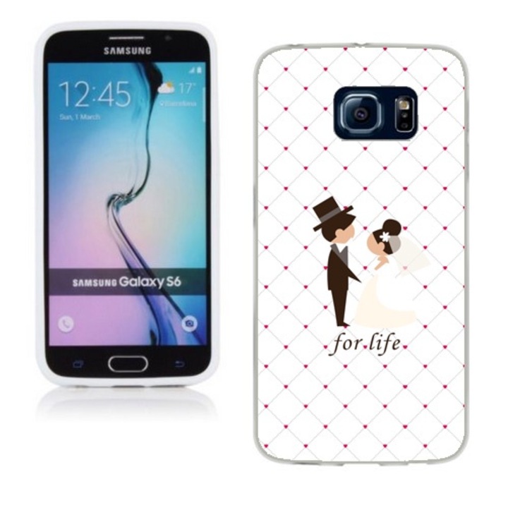 Husa compatibila cu Samsung Galaxy S6 G920 Silicon Gel Tpu Model For Life