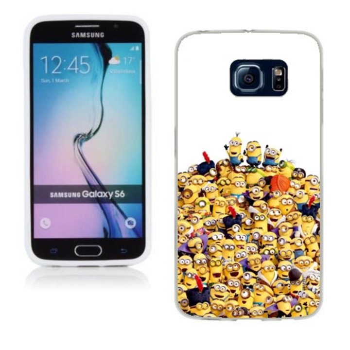 Husa compatibila cu Samsung Galaxy S6 G920 Silicon Gel Tpu Model 100 Minions