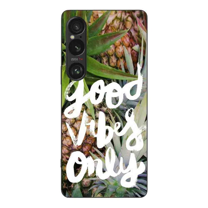 Husa compatibila cu Sony Xperia 1 VI Silicon Gel Tpu Model Good Vibes Only