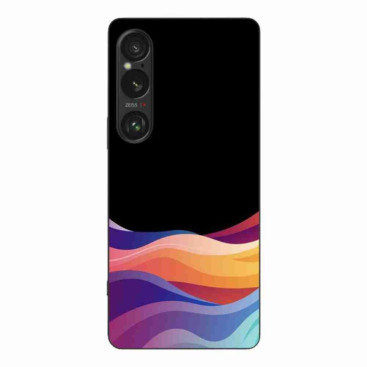 Кейс съвместим със Sony Xperia 1 VI Silicon Gel Tpu Модел Neon Waves