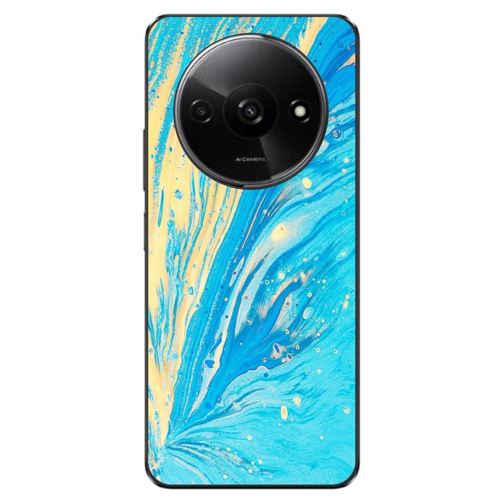 Кейс съвместим с Xiaomi Redmi A3 4G Silicon Gel Tpu Модел Aqua Bloom