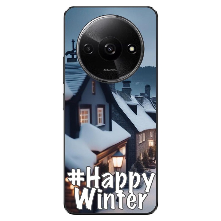 Калъф, съвместим с модел Xiaomi Redmi A3 4G Silicon Gel Tpu Честита зима