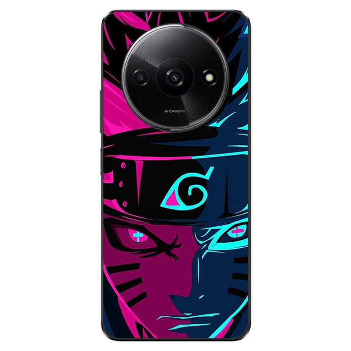 Капак, съвместим с Xiaomi Redmi A3 4G Silicon Gel Tpu Модел Naruto Purple Sage Mode