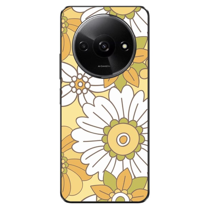 Кейс съвместим с Xiaomi Redmi A3 4G Silicon Gel Tpu Модел Pastel Garden