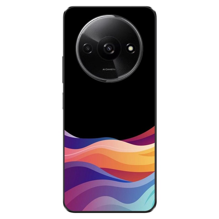 Кейс съвместим с Xiaomi Redmi A3 4G Silicon Gel Tpu Модел Neon Waves