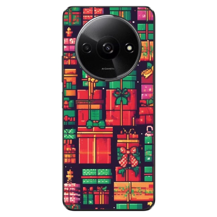 Калъф, съвместим с модел Xiaomi Redmi A3 4G Silicon Gel Tpu Pixel Art Gifts