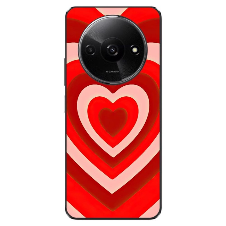 Калъф, съвместим с Xiaomi Redmi A3 4G Silicon Gel Tpu Модел Powerpuff Girls Heart Red Soul
