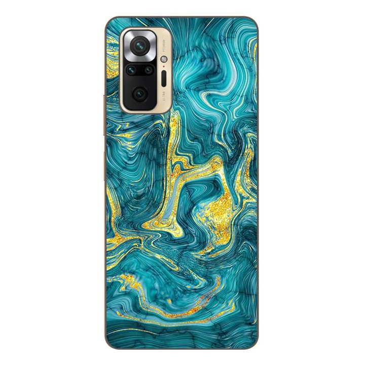 Капак, съвместим с Xiaomi Redmi Note 10 Pro Silicon Gel Tpu Модел Abstract Gemstone Glow