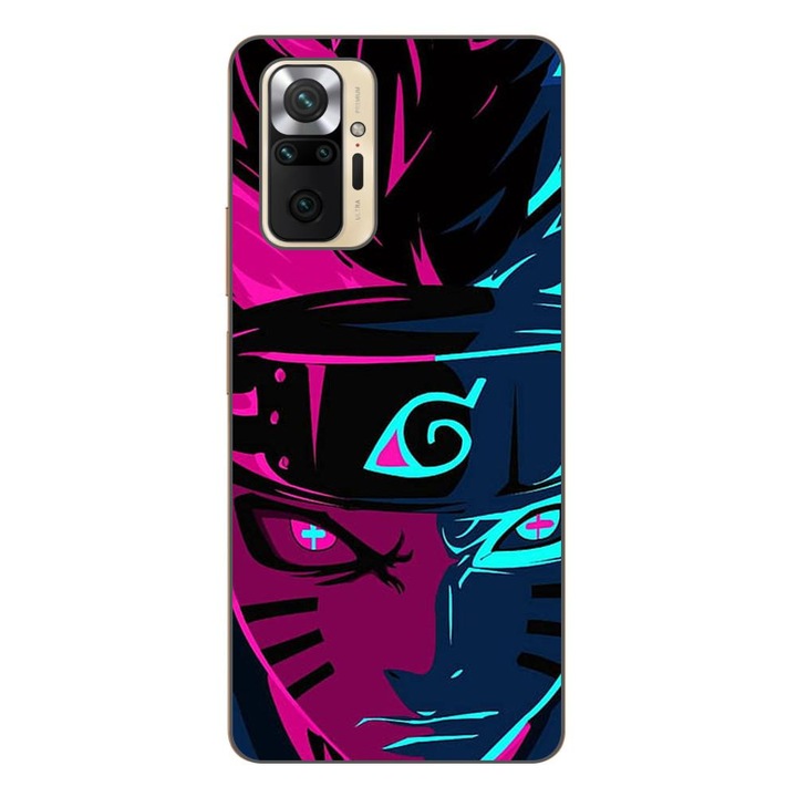 Капак, съвместим с Xiaomi Redmi Note 10 Pro Silicon Gel Tpu Модел Naruto Purple Sage Mode