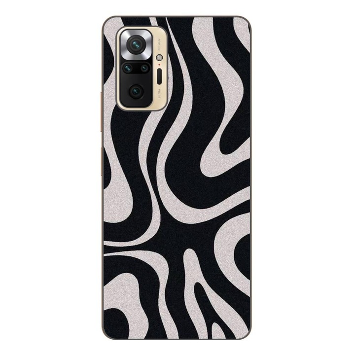 Капак, съвместим с модел Xiaomi Redmi Note 10 Pro Silicon Gel Tpu Monochrome Hypnotic