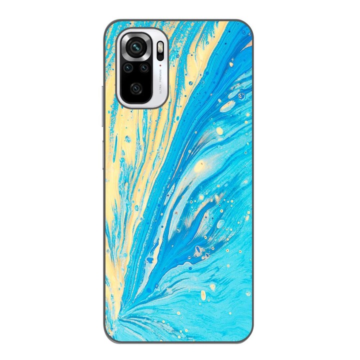 Кейс съвместим с Xiaomi Poco M5s Silicon Gel Tpu Модел Aqua Bloom