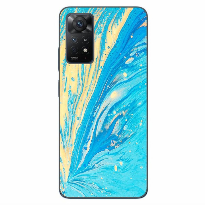 Капак, съвместим с Xiaomi Redmi Note 11 Pro 4G, 5G Silicon Gel Tpu Модел Aqua Bloom
