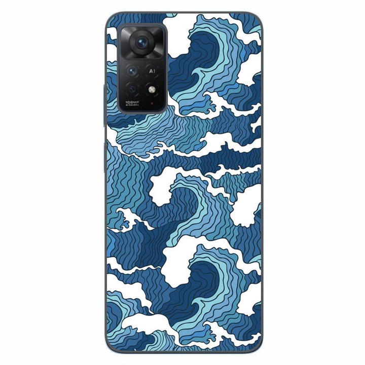 Кейс съвместим с Xiaomi Redmi Note 11 Pro 4G, 5G Silicon Gel Tpu Модел Crazy Waves