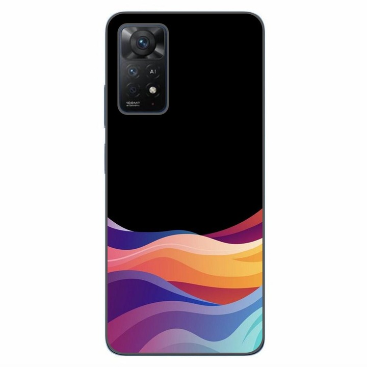 Husa compatibila cu Xiaomi Redmi Note 11 Pro 4G, 5G Silicon Gel Tpu Model Neon Waves