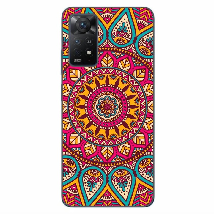 Капак, съвместим с Xiaomi Redmi Note 11 Pro 4G, 5G Silicone Gel Tpu Vibrant Mandala Model