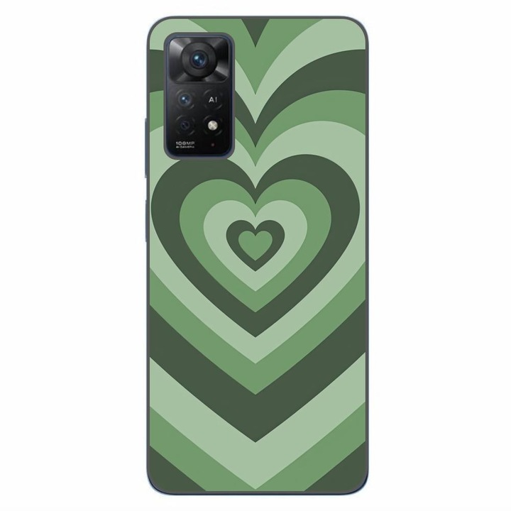 Калъф, съвместим с Xiaomi Redmi Note 11 Pro 4G, 5G Silicon Gel Tpu Модел Powerpuff Girls Heart Green