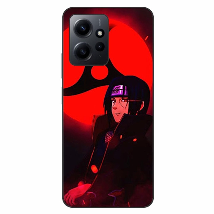 Капак, съвместим с Xiaomi Redmi Note 12 4G Silicon Gel Tpu Модел Itachi Sharingan