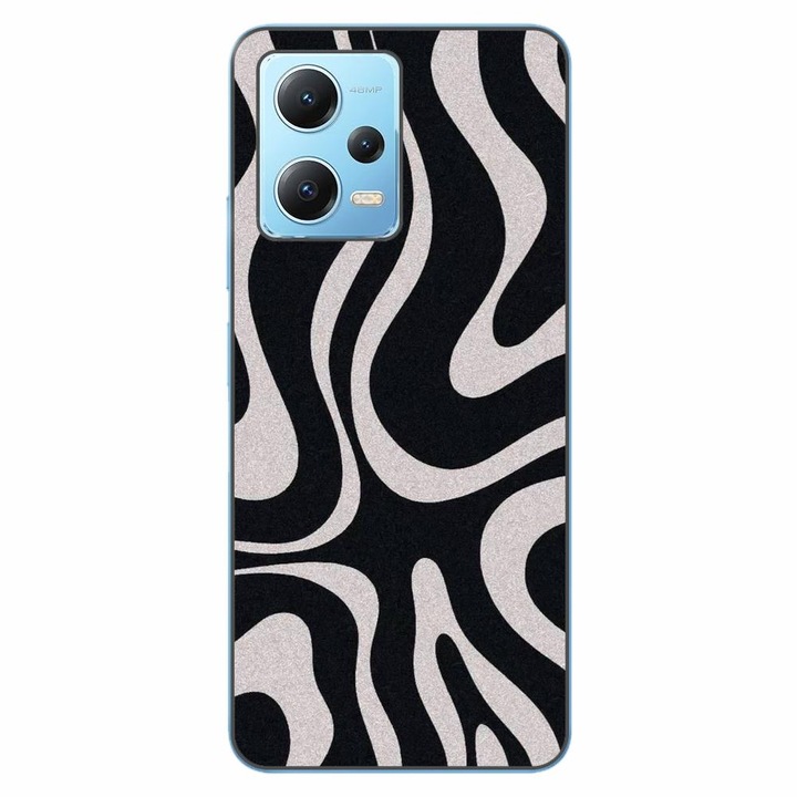 Капак, съвместим с модел Xiaomi Redmi Note 12 5G Silicon Gel Tpu Monochrome Hypnotic