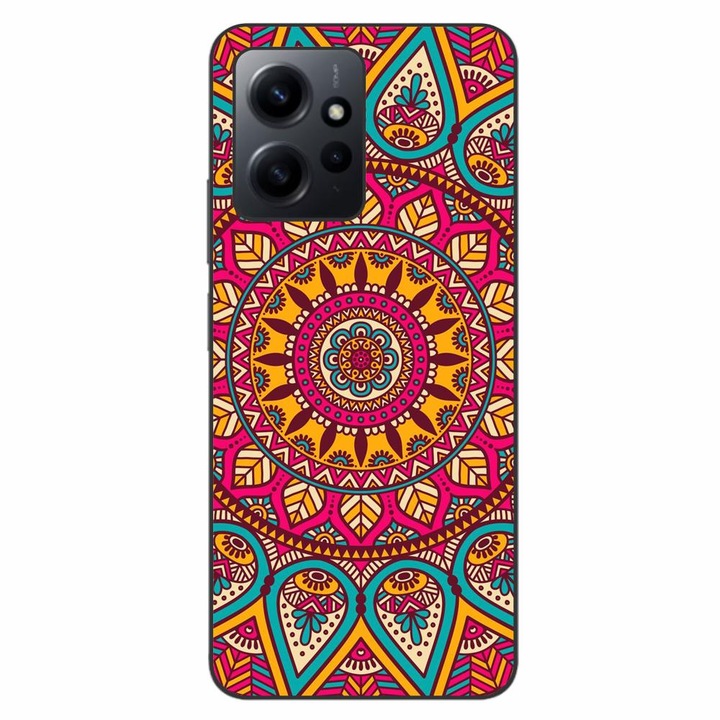 Husa compatibila cu Xiaomi Redmi Note 12 4G Silicon Gel Tpu Model Vibrant Mandala