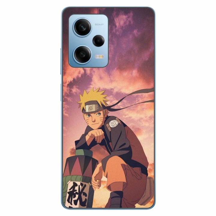 Капак, съвместим с Xiaomi Redmi Note 12 Pro 5G Silicon Gel Tpu Модел Naruto Parchment