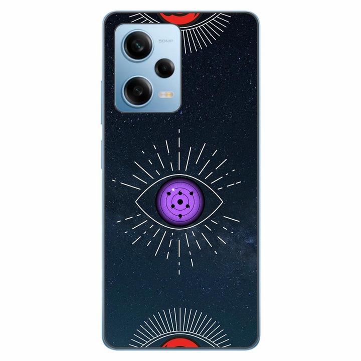 Капак, съвместим с Xiaomi Redmi Note 12 Pro 5G Silicon Gel Tpu Модел Tomoe Rinnegan Eye