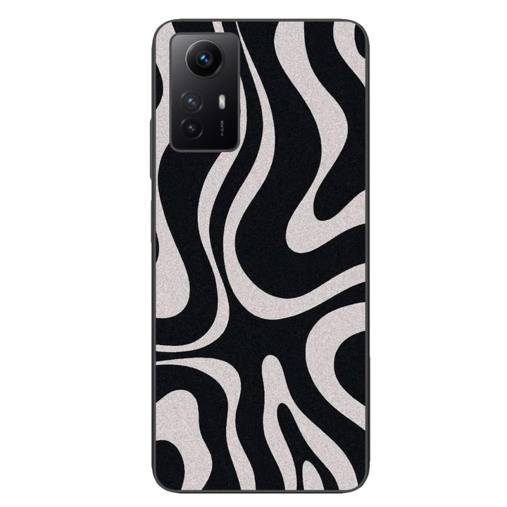 Капак, съвместим с модел Xiaomi Redmi Note 12s Silicon Gel Tpu Monochrome Hypnotic