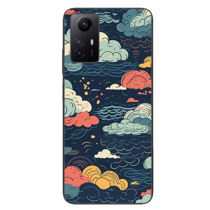 Капак, съвместим с модел Xiaomi Redmi Note 12s Silicon Gel Tpu Mystic Night Sky