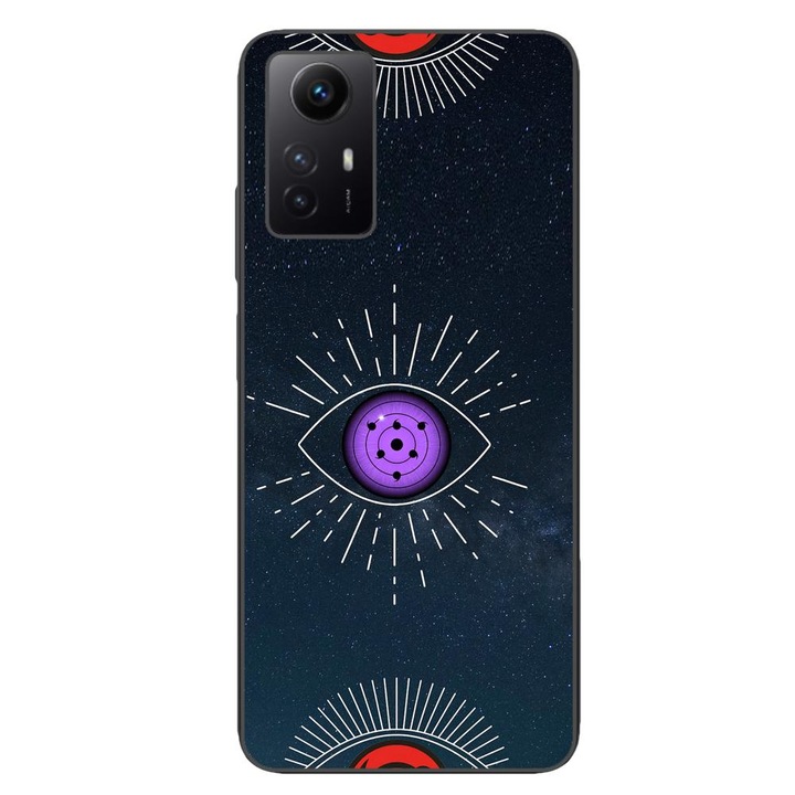 Калъф, съвместим с Xiaomi Redmi Note 12s Silicon Gel Tpu Модел Tomoe Rinnegan Eye