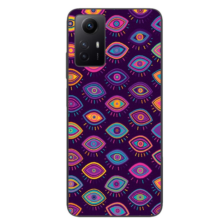 Калъф, съвместим с модел Xiaomi Redmi Note 12s Silicon Gel Tpu Tribal Eyes