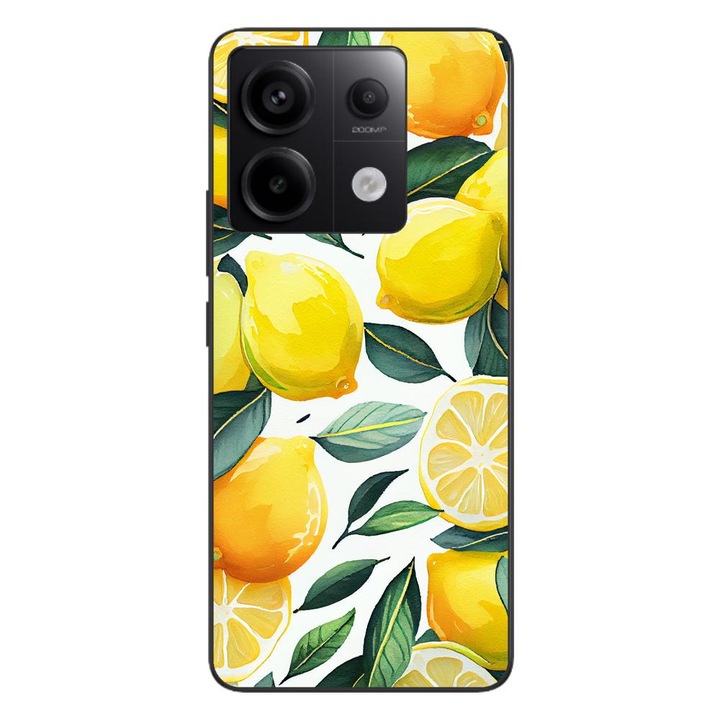 Husa compatibila cu Xiaomi Redmi Note 13 Pro 5G Silicon Gel Tpu Model Lemons Pattern