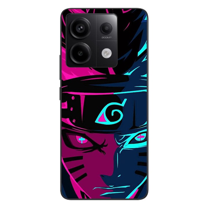 Капак, съвместим с Xiaomi Redmi Note 13 Pro 5G Silicon Gel Tpu Модел Naruto Purple Sage Mode