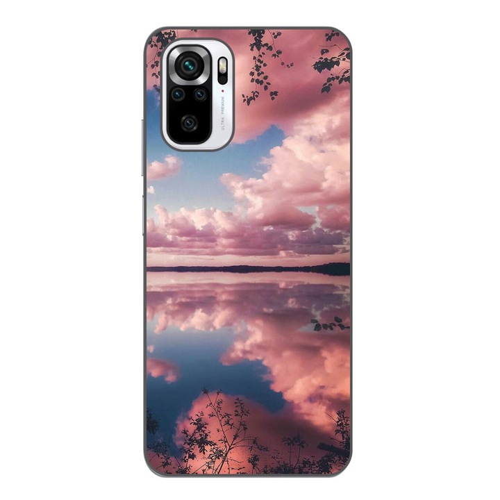 Кейс съвместим с модел Xiaomi Poco M5s Silicon Gel Tpu Pink Clouds