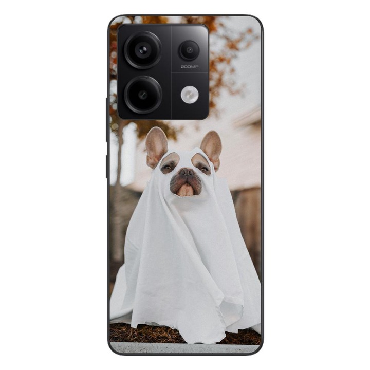 Husa compatibila cu Xiaomi Redmi Note 13 Pro 5G Silicon Gel Tpu Model Halloween Catel Costum Fantoma