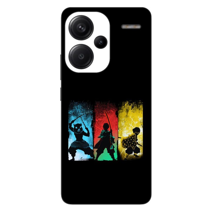 Husa compatibila cu Xiaomi Redmi Note 13 Pro Plus Silicon Gel Tpu Model Demon Slayer Team