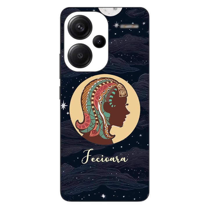 Капак, съвместим с Xiaomi Redmi Note 13 Pro Plus Silicon Gel Tpu Модел Хороскоп Дева
