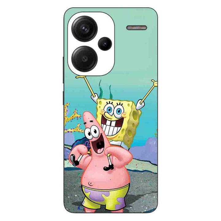 Husa compatibila cu Xiaomi Redmi Note 13 Pro Plus Silicon Gel Tpu Model Spongebob