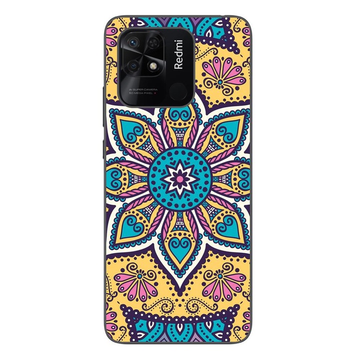 Кейс съвместим с Xiaomi Redmi 10C Silicon Gel Tpu Модел Mandala Twilight