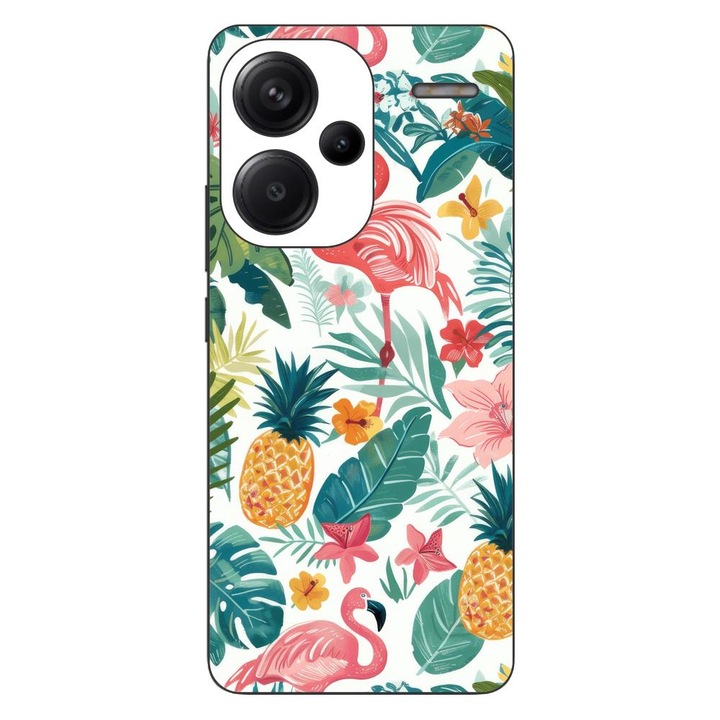 Husa compatibila cu Xiaomi Redmi Note 13 Pro Plus Silicon Gel Tpu Model Tropical Pattern