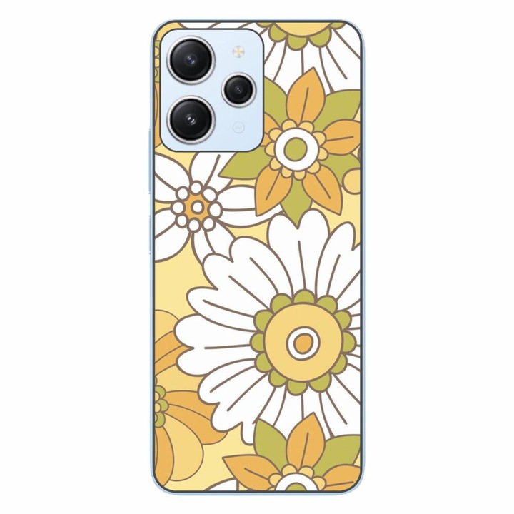 Кейс съвместим с Xiaomi Redmi 12 4G Silicon Gel Tpu Модел Pastel Garden