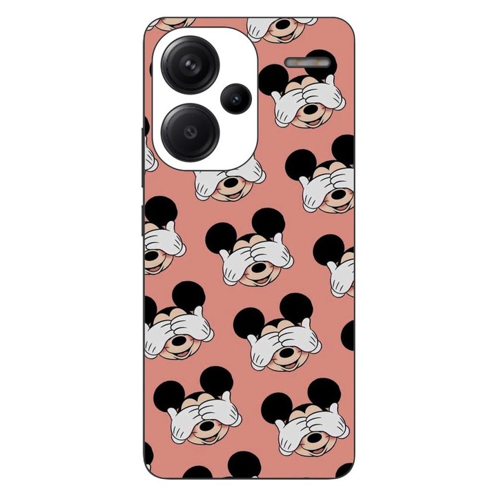 Husa compatibila cu Xiaomi Redmi Note 13 Pro Plus Silicon Gel Tpu Model Mickey Pattern Peek A Boo